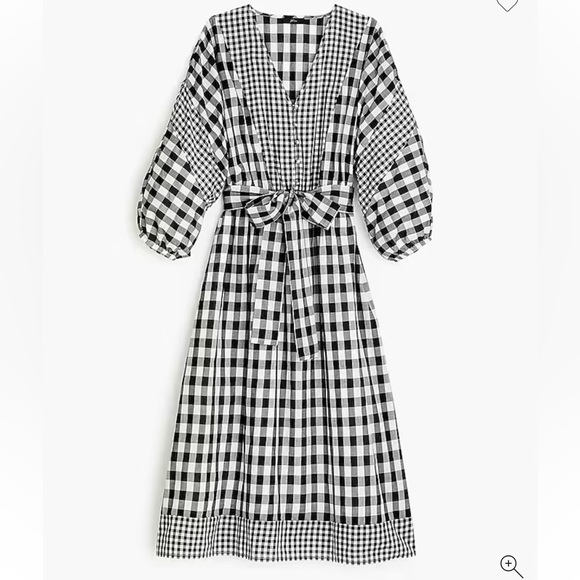 J Crew Tie Waist Button Front Dress in Organic Cotton Size XS - Picture 1 of 9
